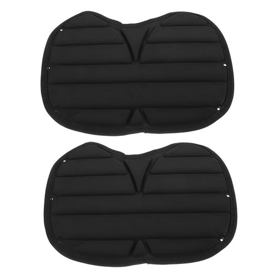 WHAMVOX  2 Pcs Kayak Cushion Backrest Foam Seat Pad Kayaks Mat Black