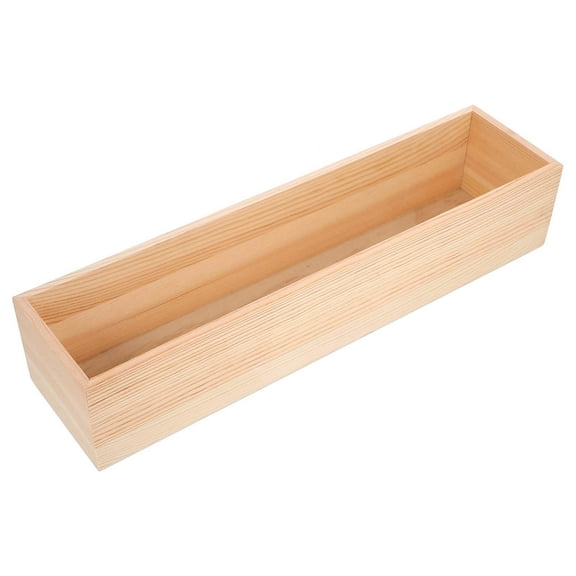 Soimiss Wooden Storage Box Khaki Small Organizer Box for Home Decor Lightweight and Versatile
