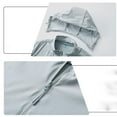 thumbnail image 6 of Handshe Unisex Hooded Sun Protection Jacket, Solid Color UPF 50+ Outdoor Windbreaker with Zippered Pockets, Hiking Fishing Rash Guard Long Sleeve Shirt,Plus Size, 6 of 8