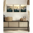 thumbnail image 7 of SHENIFY Misty Nordic Forests Wall Art Nature Fog Pine Tree Morden Home Decor Artwork Prints Rustic Living Room Office 11x14in3pcs Natural Framed, 7 of 7