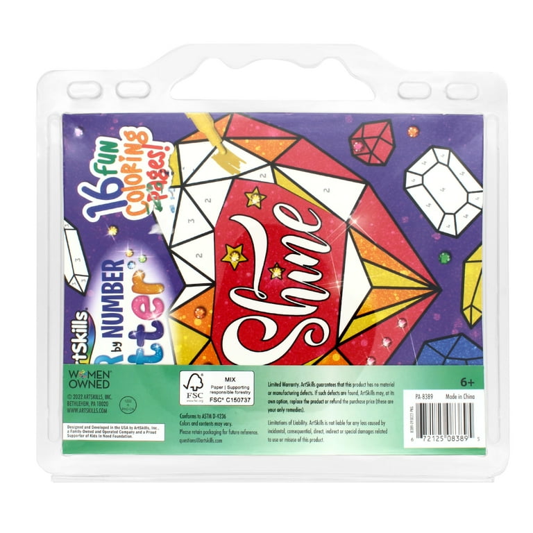 ArtSkills Color by Number Coloring Book for Kids with Scented Markers and  Stickers, Snack Attack, 16 Pages