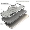 thumbnail image 4 of Decase for iPhone 16 Pro Max Case with Kickstand, Compatible with MagSafe, Military-Grade Drop Protection Heavy Duty Hybrid Shockproof Rugged Protective Phone Cover for iPhone 16 Pro Max,Gray, 4 of 7