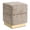 Brown, variant on Leovanni Storage Ottoman, Chenille Upholstered Cube Footstool Storage Bench with Stainless Steel Base, Vanity Stool Chair, Foot Rest Under Desk for Bedroom, Living Room, Dorm, Entryway