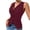 Wine, variant on Wenini Women's Vest Blazer Sleeveless Button Down V Neck Casual Slim Tank Top Summer Work Tops, Wine S