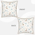 thumbnail image 3 of Xecao Elephants And Giraffes Print Soft Velvet Decorative Throw Pillow Covers, Square Cushion Cases for Bed, Sofa, Living Room, Car, and Indoor Outdoor Use-20"x20", 3 of 8