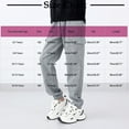 thumbnail image 2 of OGLCCG Cargo Sweatpants for Girls Elastic Waist Baggy Sporty Gym Athletic Fit Joggers Pants with Pockets Casual Solid Lounge Trousers 6-15 Years, 2 of 3