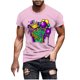 thumbnail image 1 of Camisetas de Manga Corta para Hombre Imprimir Deportes de Manga Corta Cuello Redondo Blusa Algodón Poliéster, Nueva Moda Casual Camiseta para Hombres, 1 of 1