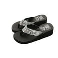thumbnail image 2 of Danhjin Women's High Heel Platform Wedge Flip Flops Beach Sandals Sequins Anti Slip Sandals Slipper Fashion Indoor & Outdoor Beach Sandals Summer, 2 of 6