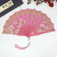 thumbnail image 4 of Chinese Luxury Gliding Folding Fan Wedding Bridal Fan Dance Performance Z2P6, 4 of 7