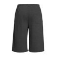 thumbnail image 6 of uvwlwu Men Baggy Capri Sweatpants Elastic Waist Loose Athletic Shorts with Side Pockets for Workout Gym Daily Casual Wear,L, 6 of 6