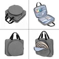 thumbnail image 4 of Kaireo Embroidery Project Bag Square Supplies Storage Tote with Multiple Pockets Portable Craft Carry Case for Cross Stitch Kits Purple, 4 of 9