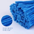 thumbnail image 5 of 100 Pieces Pipe Cleaners Chenille Stem, Solid Color Pipe Cleaners Set for Pipe Cleaners DIY Arts Crafts Decorations, Chenille Stems Pipe Cleaners (Lake Blue), 5 of 7