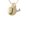 L, variant on Capital Gold Tone Letter - J - Pebble Disc - A - Gold Tone Crystal Initial Sophia Necklace, 18" 1"