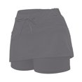 thumbnail image 6 of GEWSEY Womens Tennis Skirt Pleated Athletic Skirts with Pockets Shorts High Waisted Golf Skort for Workout Pickleball (Grey, M), 6 of 6