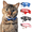 Blue, variant on Kiokatt Breakaway Blue Bowtie Cat Collar – Adjustable Celestial Nylon with Moon Charm