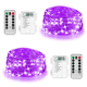 thumbnail image 1 of Paquete de 2 luces LED de 16 pies y 50 luces LED alimentadas por batería para decoración de Navidad, jardín y dormitorio (control remoto), 1 of 5
