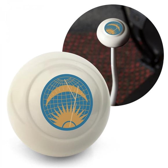 Sun & Moon Ivory Gear Shift Knob M12 & M7 Volkswagen Bus Beetle Ghia Thing Split Oval