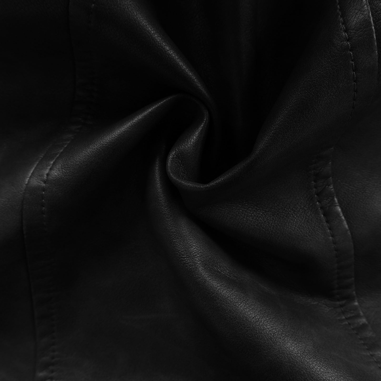 Olyvenn Cafe Racer Distressed Mens Lambskin Leather Jacket - Genuine Men Leather Jacket - Mens Leather Biker Jacket Black 8