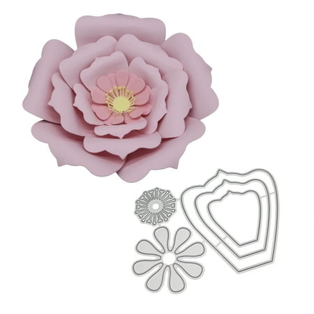 Card Making And Paper Craft (Mew Multi-layer Flower Metal DIY Cutting Dies Embossing for Scrapbook Album Paper Card Making Hand Craft Decoration)