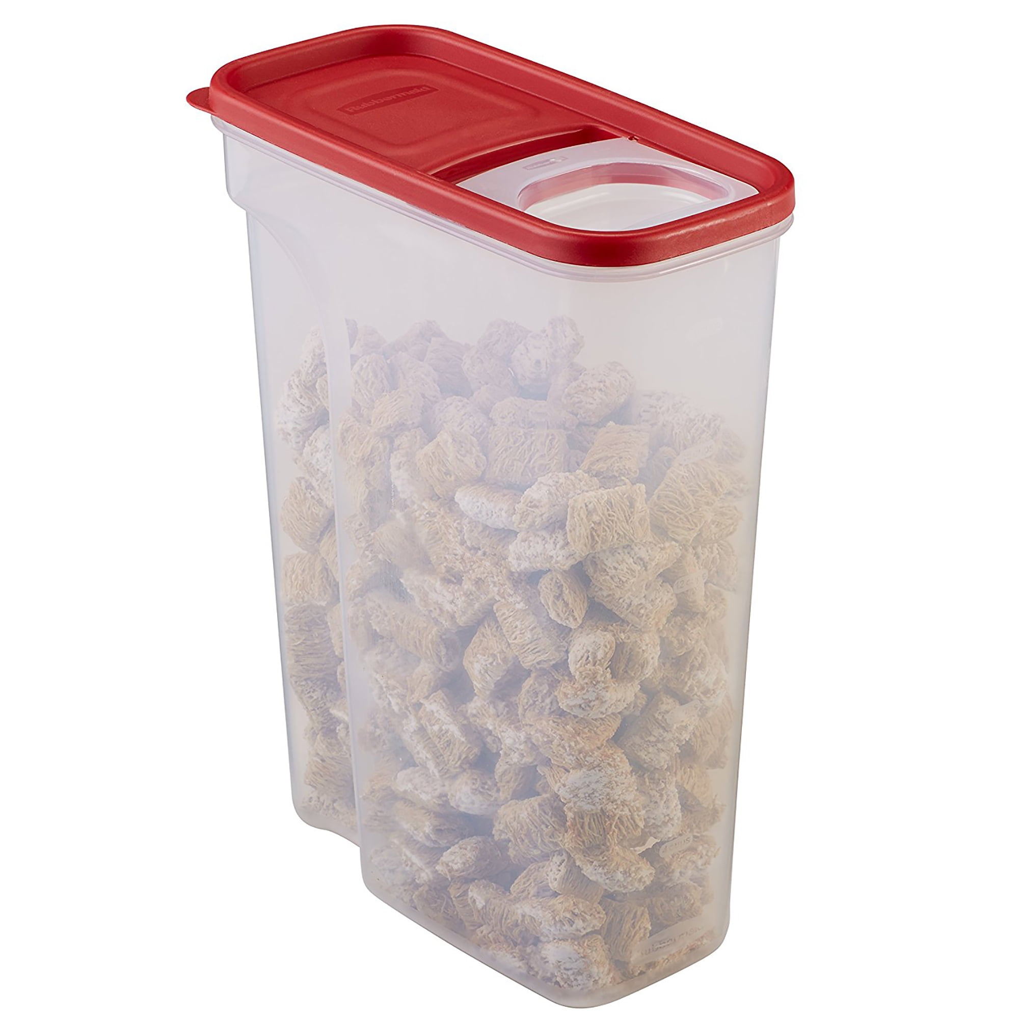 Rubbermaid Modular Cereal Container - Red/Clear, 18 c - Foods Co.
