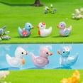 thumbnail image 2 of 12 mini patos florales de resina, figuras de pato en miniatura coloridas, lindos mini animales coleccionables para decoración de jardín de hadas, manualidades DIY, decoración de pecera, 2 of 8