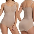 thumbnail image 4 of Yookey Shapewear Tummy Control Bodysuit for Women Seamless Body Shaper Sculpting Snatched Waist Trainer Thong Body Suit, 4 of 9