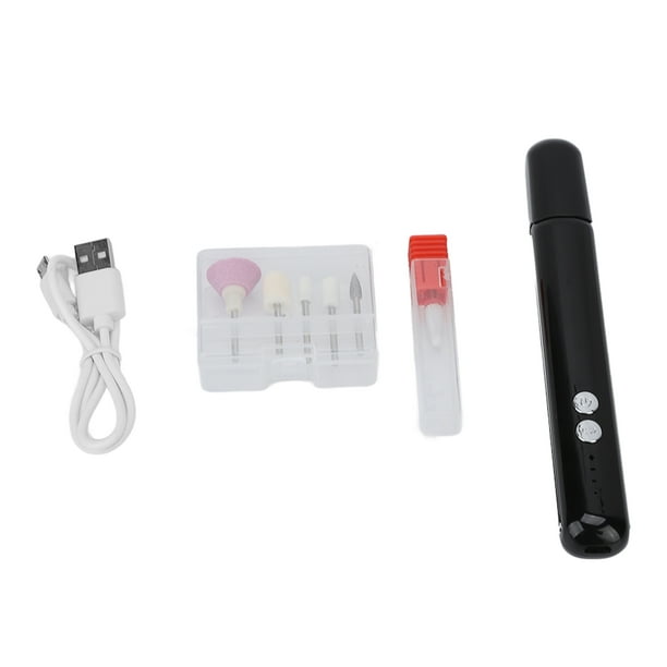 Máquina pulidora de uñas, máquina perforadora de uñas, juego de limas de uñas eléctricas USB, kit de manicura y pedicura, diseñado a medida