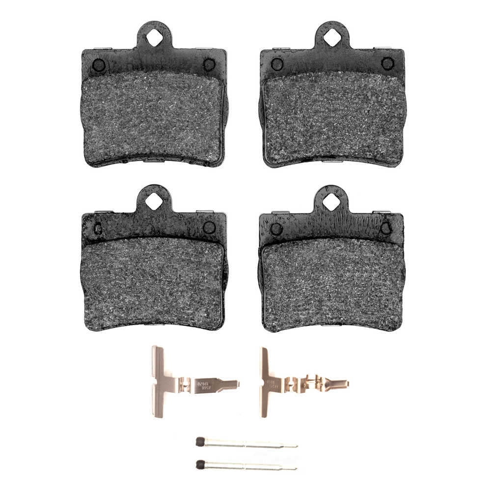 Dynamic Friction Company 1551-0739-01 DFC 5000 Advanced Brake Pads - Low Metallic and Hardware Kit
