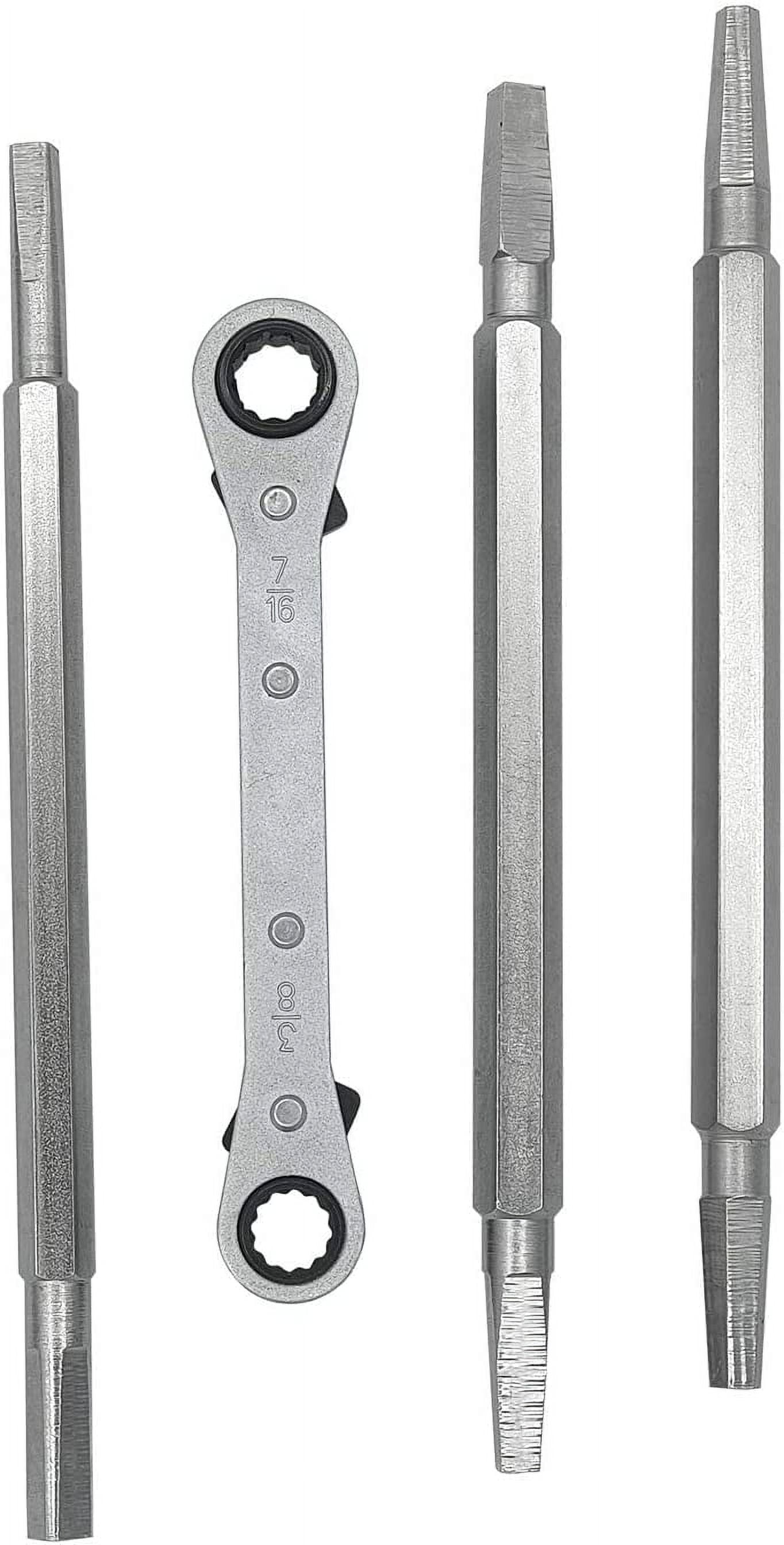Avalon, Chrome Finish Socket Wrench & Set, 4 Piece