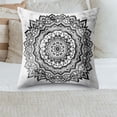 thumbnail image 4 of Fundas de almohada cuadradas Vhermosa Datura Blossom 45 x 45 cm Elegancia floral, 4 of 7