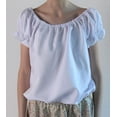 thumbnail image 2 of Making Believe Girls Short Sleeve Peasant Blouse, White Girls, XLarge 1012, White, 2 of 6
