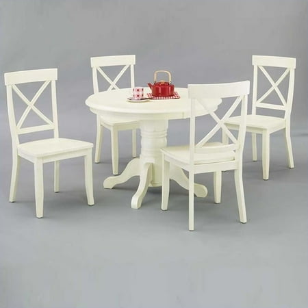 Home Styles Round Bistro Dining Table, Antique White Round Dining Table