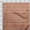 thumbnail image 2 of oneOone Georgette Viscose Rust Brown Fabric Geometric Tribal Sewing Material Print Fabric By The Yard 42 Inch Wide, 2 of 4