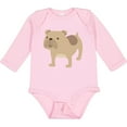 thumbnail image 3 of Inktastic Bulldog Boys or Girls Long Sleeve Baby Bodysuit, 3 of 5