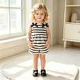 thumbnail image 2 of HAYIMI Girls Striped Tops And Shorts Summer Casual Two Piece Outfit Sets Toddler Kids Fashion Beachwear Stylish Clothes Sets, 2 of 9
