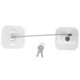 thumbnail image 1 of Restrictor De Puerta De Ventana Bloqueo De Seguridad Seguridad Para Niños Cerradura De Cable De Alambre De Protección (Blanco) Serendint EL007700-00, 1 of 6