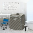 thumbnail image 4 of Patiojoy Portable Steam Sauna Spa Household Personal Sauna Tent with 9-Level Temperature &Timer Grey, 4 of 10