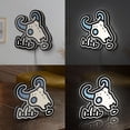 thumbnail image 2 of Cattle Skull 3D Novelty Light Box for Western-Style Rooms, Rustic Wall Decor and, Ideal for Country Living Fans (Width 16 inch, 40cm), 2 of 9