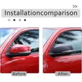 thumbnail image 3 of TINKI Car ABS Outside Mirror Cover Trim Fit For Toyota Tacoma 2015 2016 2017 2018 2019 2020 2021 2022, 3 of 7
