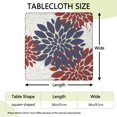 thumbnail image 2 of 36x36 Inch Bohemian Square Tablecloth with All-Around Elastic Hem, Fitted Cover for Standard Card Tables and Casual Dining, 2 of 6