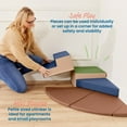 thumbnail image 4 of ECR4Kids SoftZone Junior Adventurer's Summit Step Climber, Foam Playset, Earthtone, 4-Piece, 4 of 9