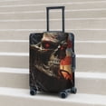 thumbnail image 4 of Salouo Cyberpunk Skull American Flag Pattern Travel Dust-proof Suitcase Cover, Softside Suitcase Protector Luggage Cover Protector for 18-32inch ,Not Included Suitcase, 4 of 8