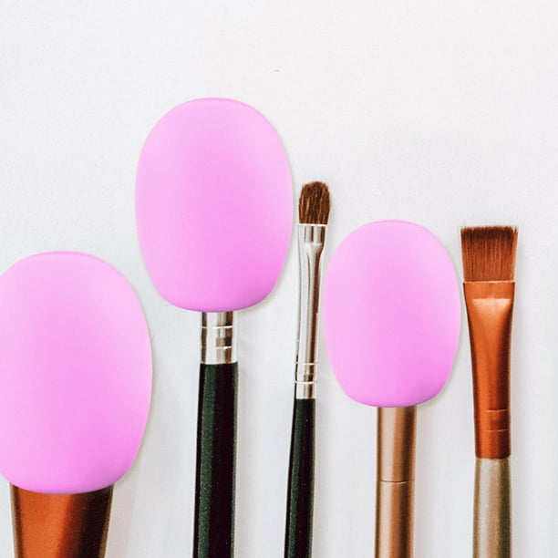 piezas de funda de silicona para brochas de maquillaje, estuche