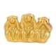 thumbnail image 5 of Estatuas de monos para decorar el hogar. Acentos. Decoración de monos. Esculturas de monos para el hogar. dorado, 5 of 9