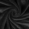 thumbnail image 6 of BNM Solid Fleece Plush Fluffy Blanket, Throw, Black, 6 of 6