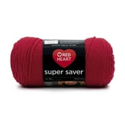 Red Heart Super Saver 4 Medium Acrylic Yarn, Cherry Red 7oz/198g, 364 Yards