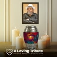 thumbnail image 4 of Yatskia Colorful Owl Decorative Large Funeral Urns for Human Ashes Adult Male and Female, Little Keepsake Urn for Ashes Adult Dad, (Monar 10 Inch and 3 Inch), 4 of 8