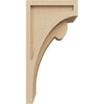 thumbnail image 3 of 9"W x 9"D x 18"H Wide Viola Rough Cedar Woodgrain TimberThane Corbel, Primed Tan, 3 of 6