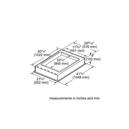 Liner for Thermador PROFESSIONAL SERIES VCI236DS Hood - Gray