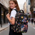 thumbnail image 3 of KUIFORTI American Flag Baseball School Bag for Kids for Teens Elementary Middle School Boys Backpack Polyester Waterproof Bookbag with Multiple Storage Pockets, 3 of 7
